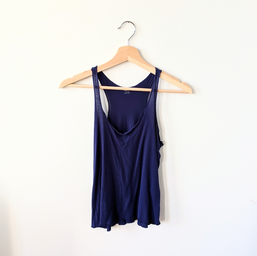 Madewell Racerback Blue Tank Top